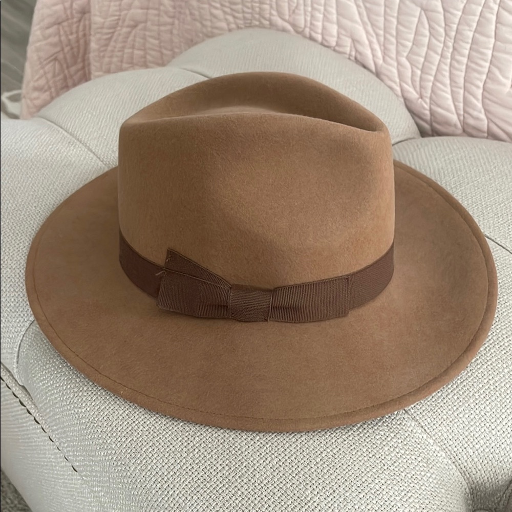 J. Crew Tan Fedora Hat